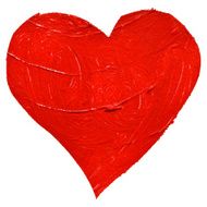 Watercolor painted heart vector element for your design N9