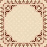 beige background with vintage ornament - vector N2