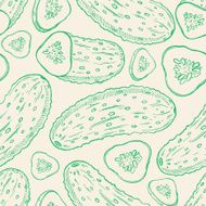 sketch cucumbers