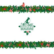 Christmas festive candy wreath frame