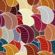 Seamless pattern with stylized leaves N4