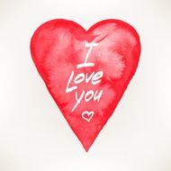card with a watercolor heart N2