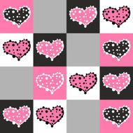 Seamless pattern with hearts N131