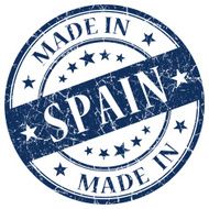 Made In Spain blue stamp