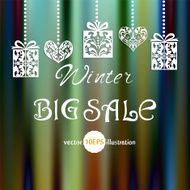 Vector Merry Christmas and Happy New Year card design N3