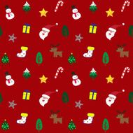 Christmas theme background red seamless pattern N2