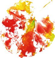 painted watercolors imprint