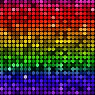 Abstract rainbow circles seamless pattern background N4