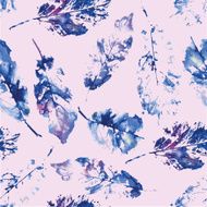 cute pattern of beautiful prints leaves on rosy background
