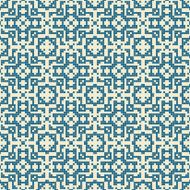 pixelated folk pattern