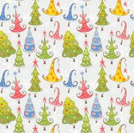 pattern with Christmas trees N2