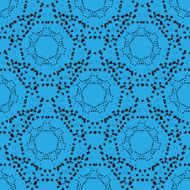 Repeating geometric circles with stars