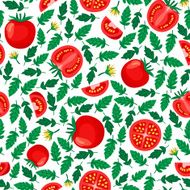 Tomatoes Seamless Pattern N3