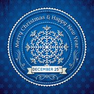 blue christmas background vector