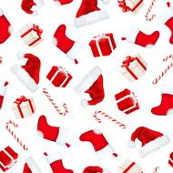 Christmas seamless background Vector illustration N3