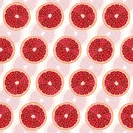 Seamless background with grapefruit slices Vector illustration