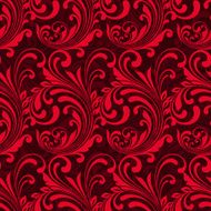 Bright red ornamental seamless pattern N2