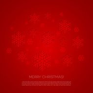 Merry Christmas greeting card with snowflakes N7
