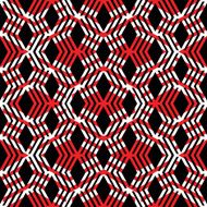 Seamless pattern with lined rhombs colorful infinite ornate