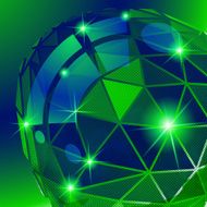 Contemporary background with plastic pixel dimensional template N4