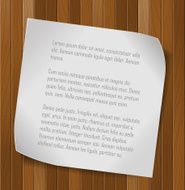 Paper sheet over wooden background
