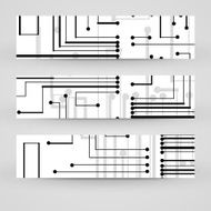 Vector banner set for your design N135
