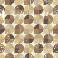 Vintage neutral seamless pattern vector spherical abstract