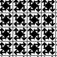 Illusive contemporary squared grid backdrop with circles