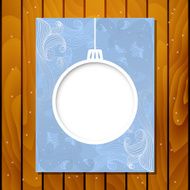 Vector christmas or new year invitation card N3