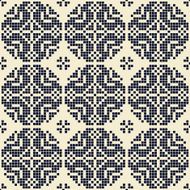 pixelated embroidery folk pattern