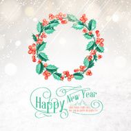 Christmas mistletoe wreath N5