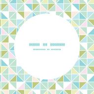 Vector colorful pastel triangle texture frame seamless pattern background N2
