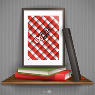 Wood Shelf With Photo Frame