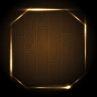 Wood background with radiance frame