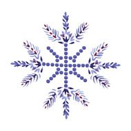 watercolor snowflake N21