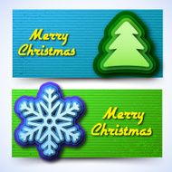 merry christmas and happy new year banners cards concepts N3