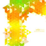 Creative abstract triangle pattern N38