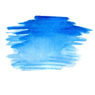 Watercolor vector blue spot N2