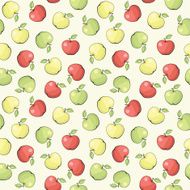 vector pattern with apples N9