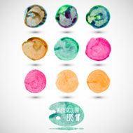 Vector watercolor stains N7
