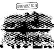 Abstract modern vector illustration grunge dots elements N4