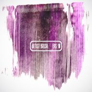 Abstract stylish brush acrylic paint Vector illustration