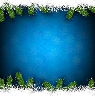Fir and snow christmas frame N2
