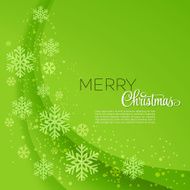 Merry Christmas greeting card with snowflakes N8
