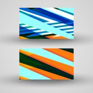 Vector business-card set for your design N344