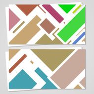 Vector business-card set for your design N346