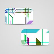 Vector business-card set for your design N347
