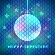 Vector card with Christmas decoration N2