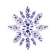 watercolor snowflake N22