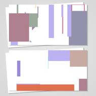 Vector business-card set for your design N348